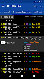 Hong Kong Flight Info Screenshot 2