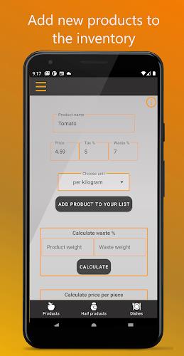 Food Cost Calculator Captura de tela 3