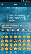 SMS Messages Bubble Rain Theme Captura de tela 4