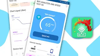 Speed Test & Wifi Analyzer Mod Скриншот 1