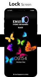 Black Emui Theme for Huawei Capture d'écran 1