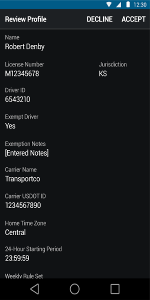 Garmin eLog™ Compliant ELD Screenshot 3