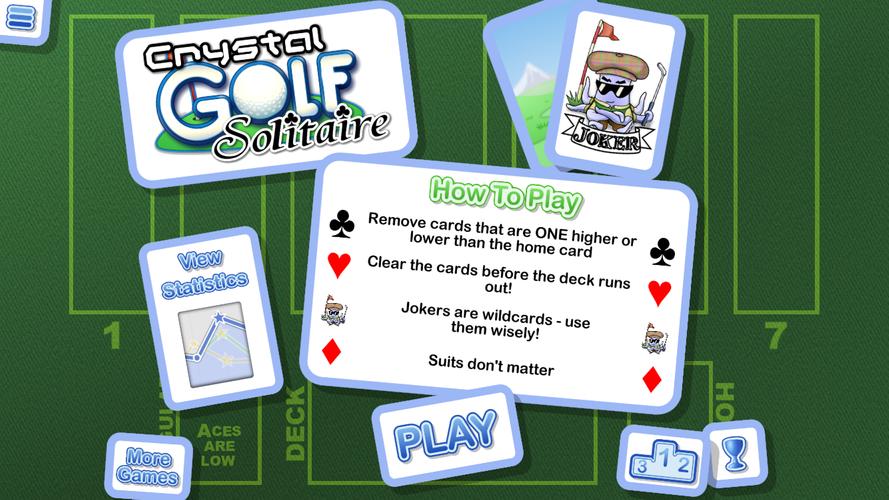 Crystal Golf Solitaire Screenshot 2