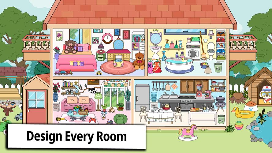 Tizi Home Room Decoration Game Capture d'écran 1