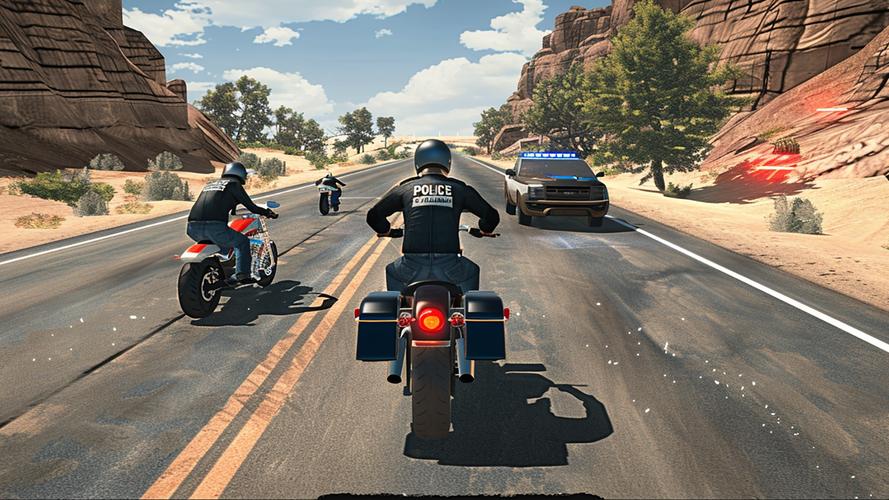 Police Bike Pursuit Highway スクリーンショット 1