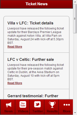 Liverpool Football News スクリーンショット 1