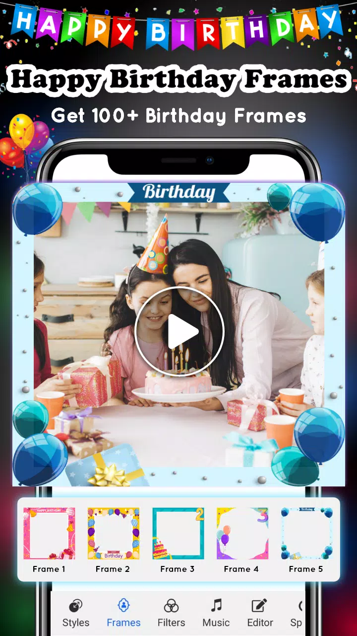 Birthday Video Maker Скриншот 2