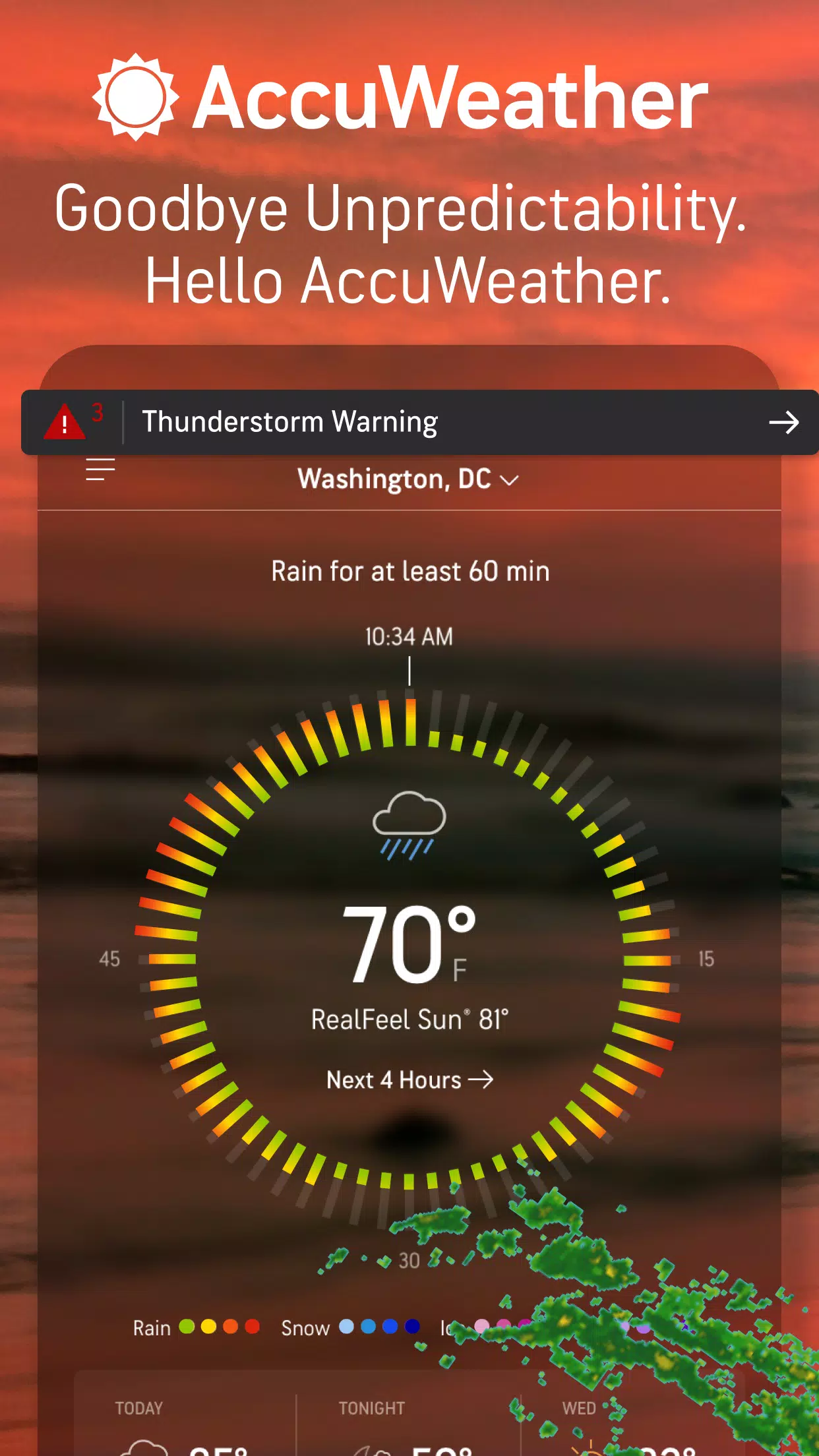 AccuWeather スクリーンショット 1