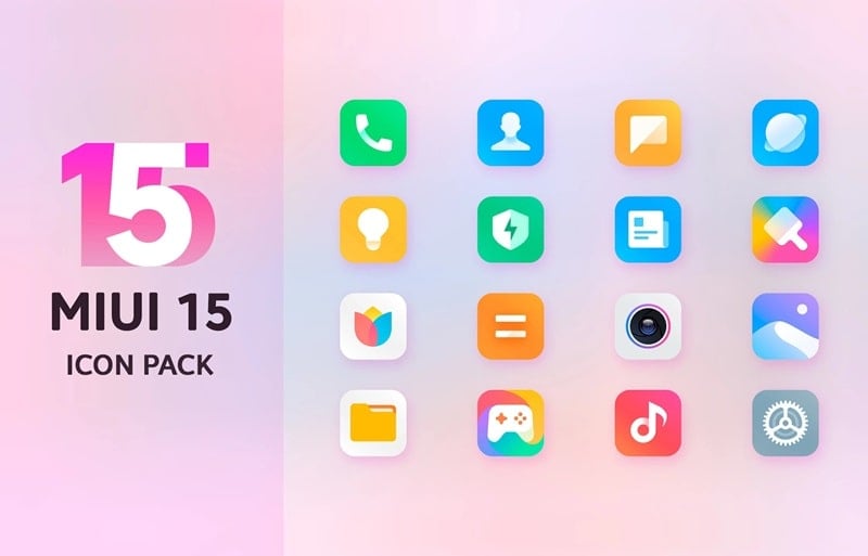 Mi15 Icon Pack Capture d'écran 1