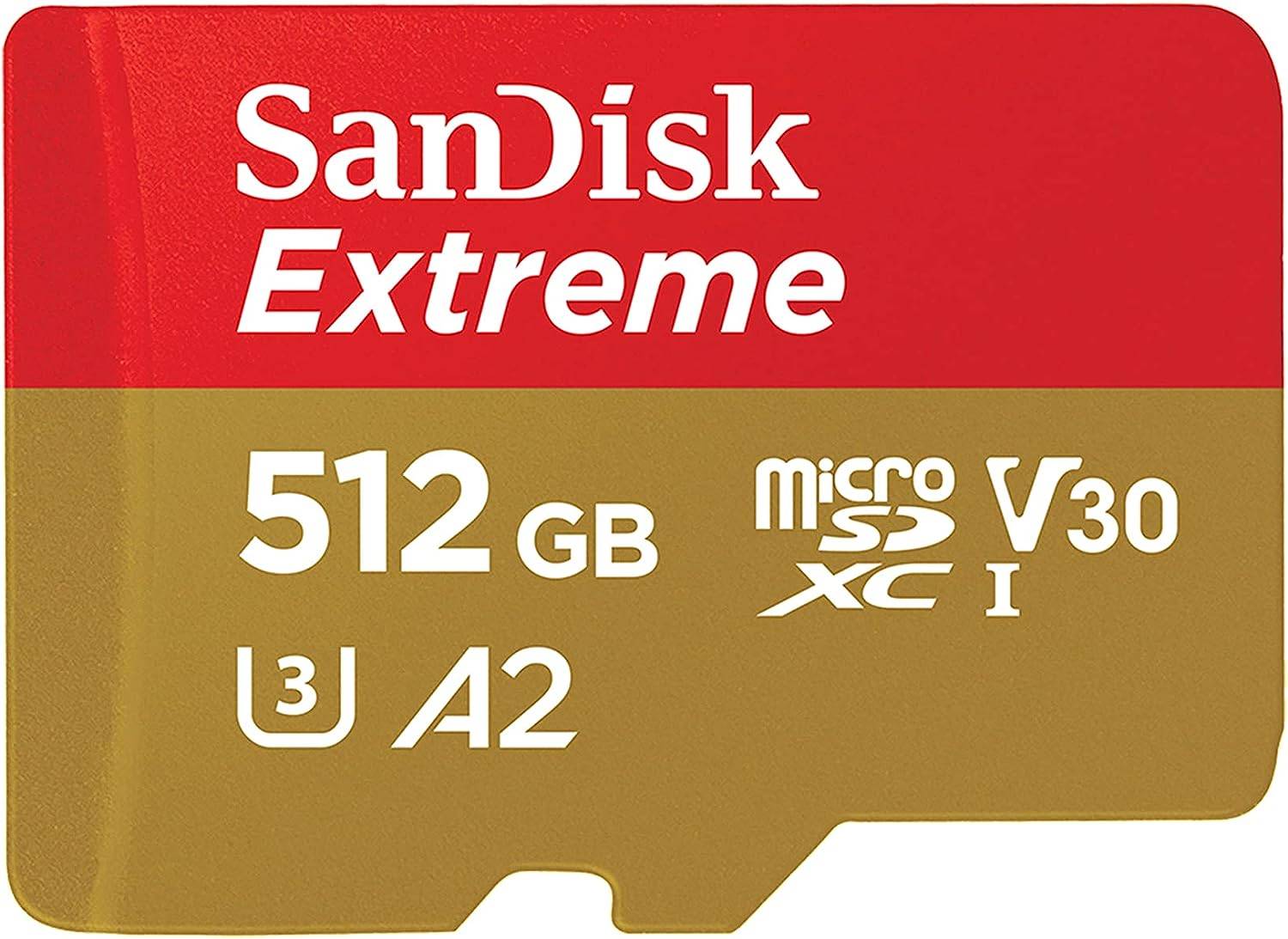 Sandisk 512GB Extreme MicroSDXCカード