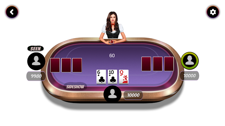 Teen Patti Offline Rummy Card Captura de tela 3