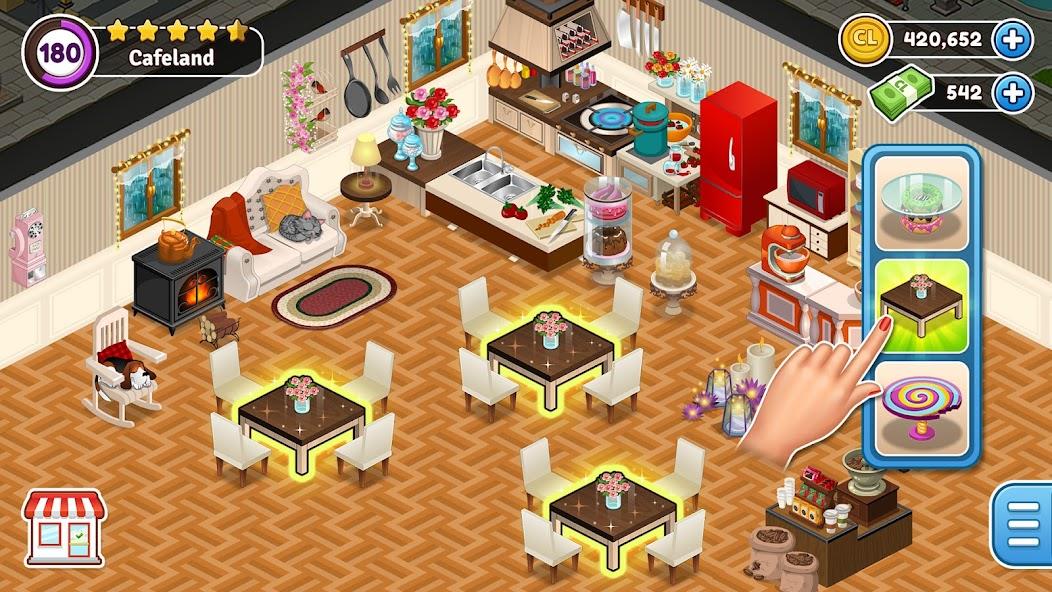 Cafeland - Restaurant Cooking Mod Captura de tela 2