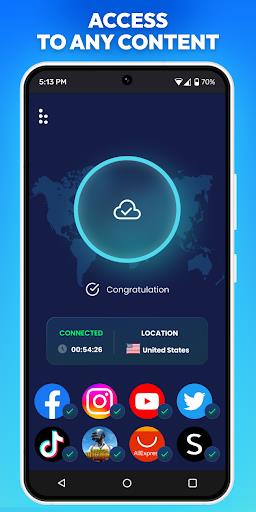 VPN App Private Proxy Download スクリーンショット 1