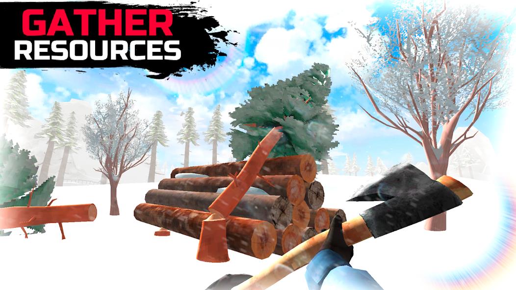 WinterCraft: Survival Forest Mod Captura de pantalla 4