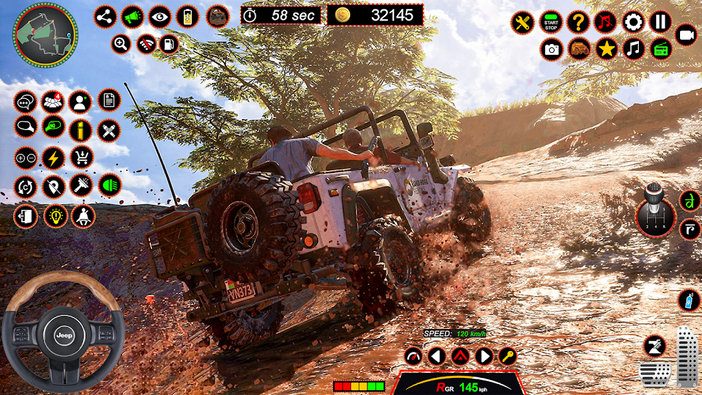 4x4 Jeep Driving Offroad Games Captura de tela 4