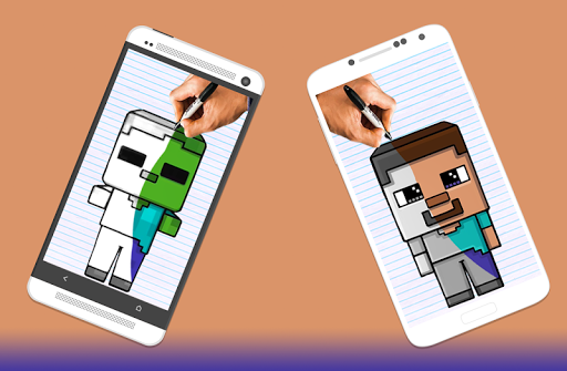 How to draw Minecraft Characters by Drawings Apps Capture d'écran 4