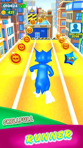 Cat Run : Tom Subway Runner 3D Capture d'écran 3