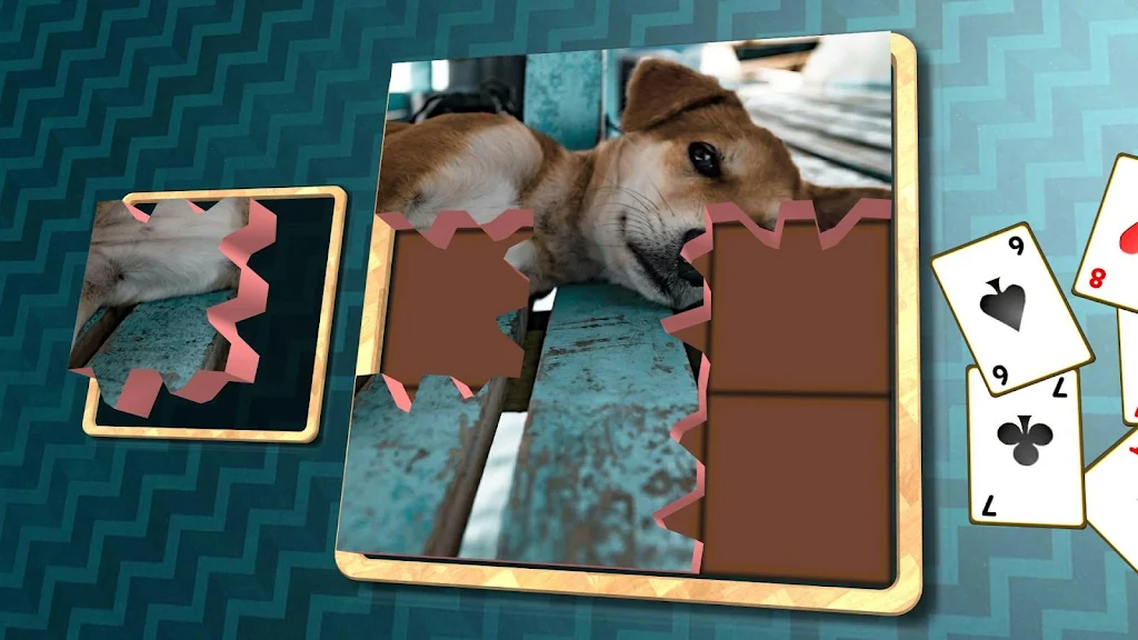 Jigsaw Solitaire - Dogs Captura de pantalla 1