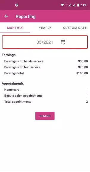 Agenda para Manicure App Capture d'écran 3