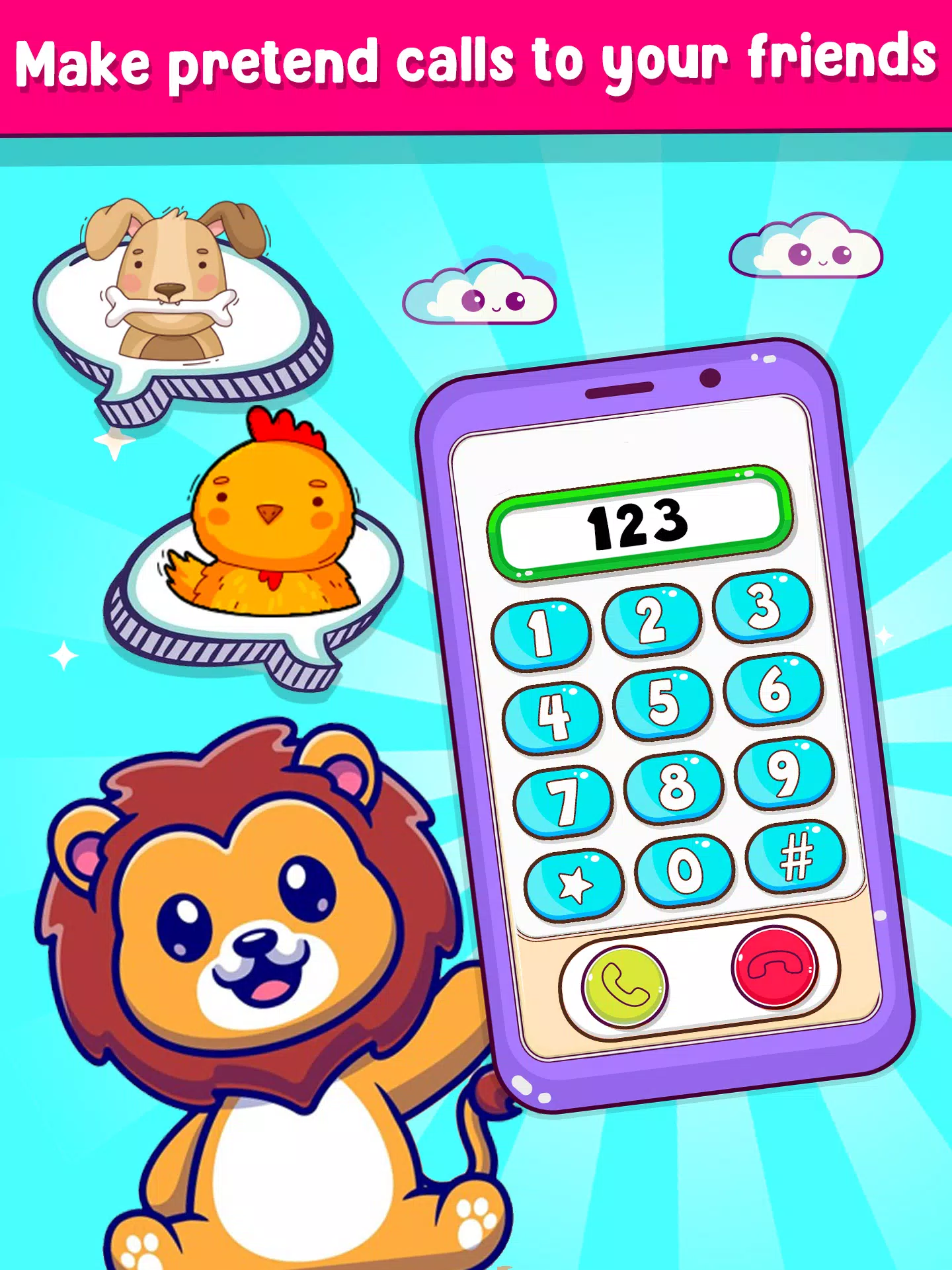 Musical Toy Phone Mobile Games Screenshot 1