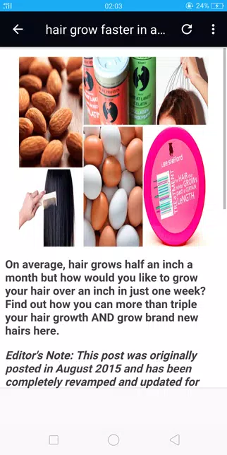 How to grow hair faster Capture d'écran 1