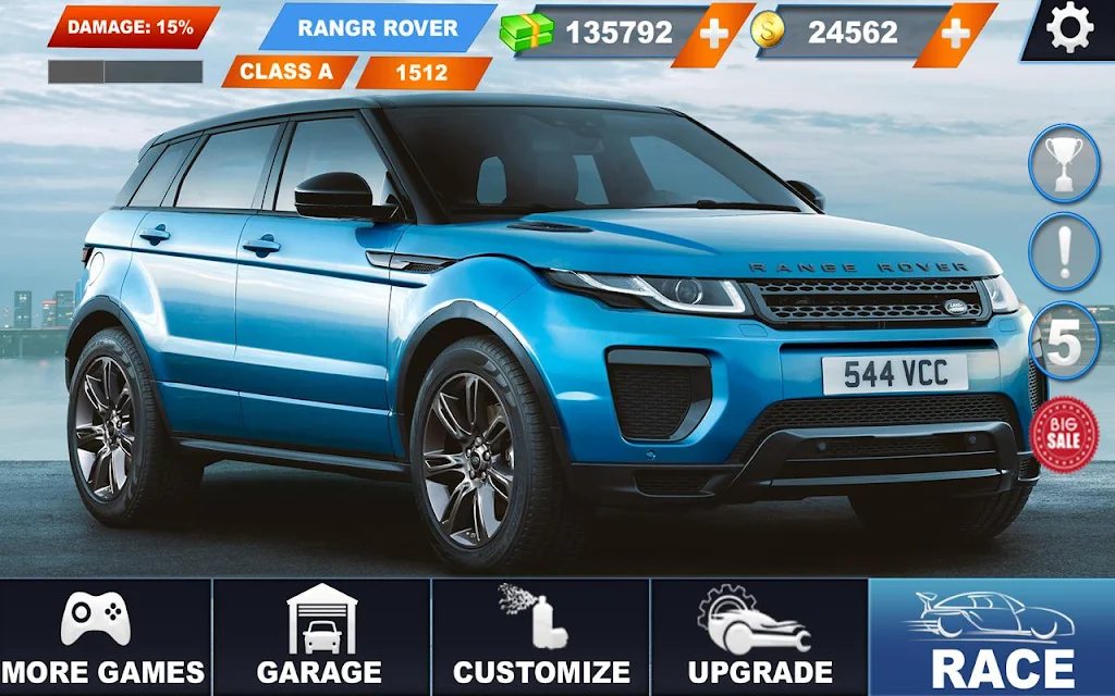 Range Rover City Driving: lx crazy car stunts Captura de tela 1