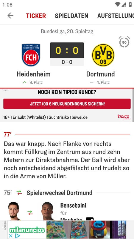 kicker Fußball News应用截图第2张