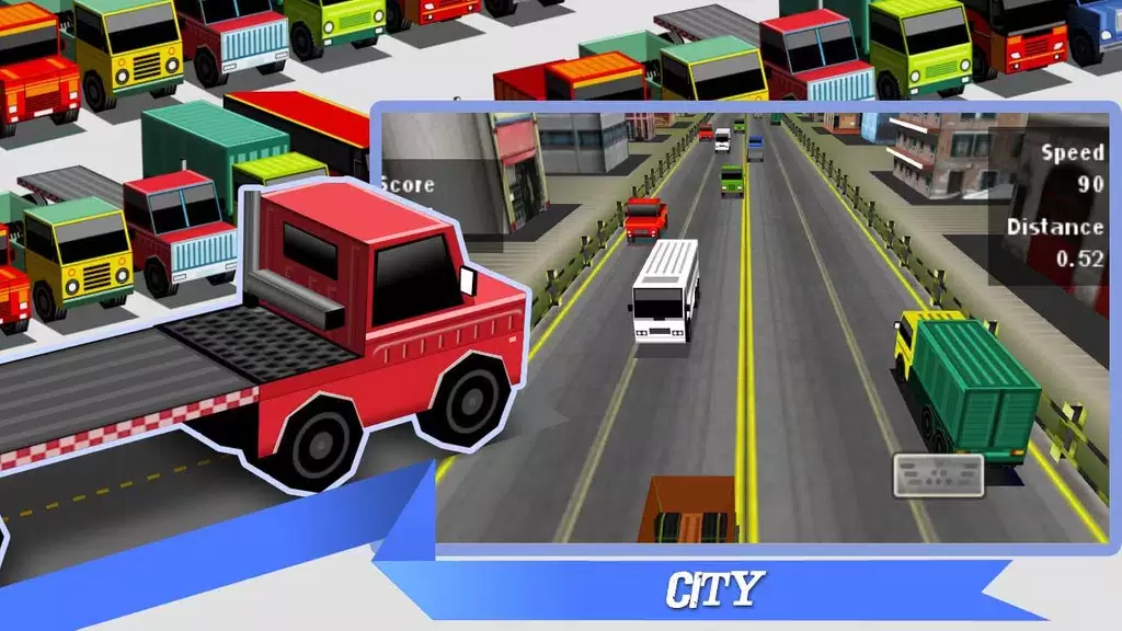 Truck Traffic Racing3D स्क्रीनशॉट 3