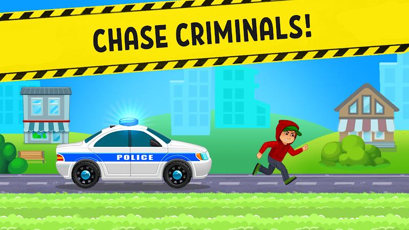 Police Car x Kids Racing Games Screenshot 2