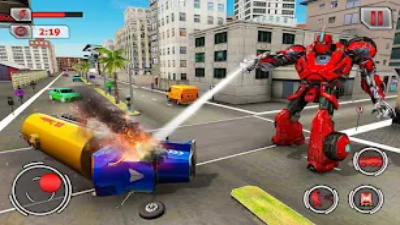 fire truck flying robot rescue スクリーンショット 1