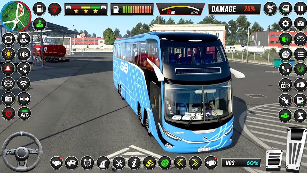 Coach Bus Driving- Bus Game Mod Captura de pantalla 2