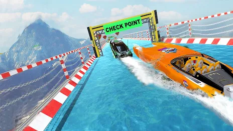 Ski Boat Racing: Jet Boat Game Captura de pantalla 2