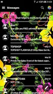 SMS Messages Glass BlackFlower Captura de pantalla 3