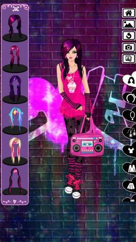 Emo dress up game Captura de tela 2