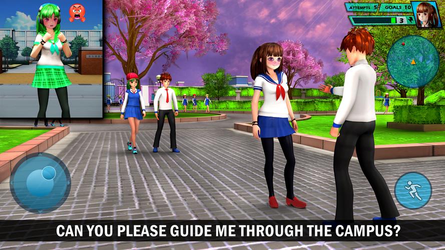 School Love Life: Anime Games स्क्रीनशॉट 3