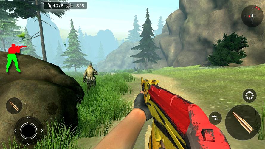 Commando Strike Offline Game Capture d'écran 1