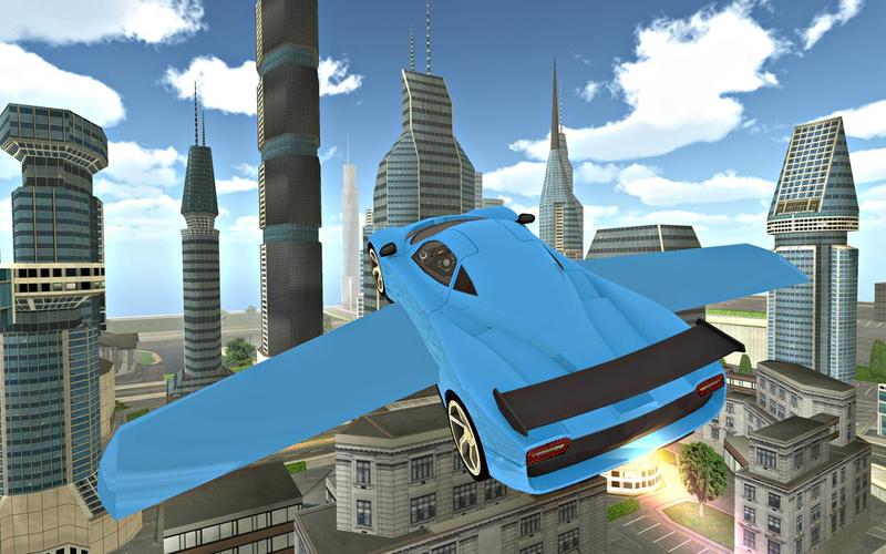 Flying Car Simulator Xtreme 3D Captura de pantalla 3