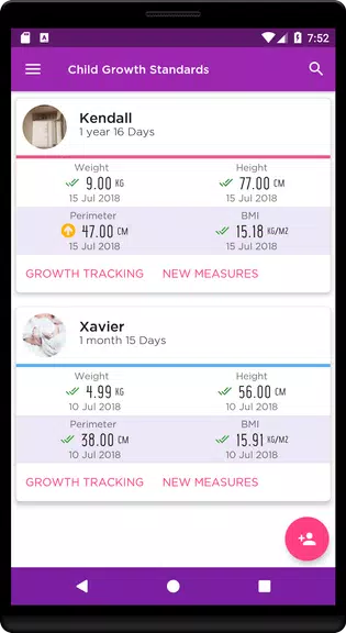 Child Growth Tracking スクリーンショット 1