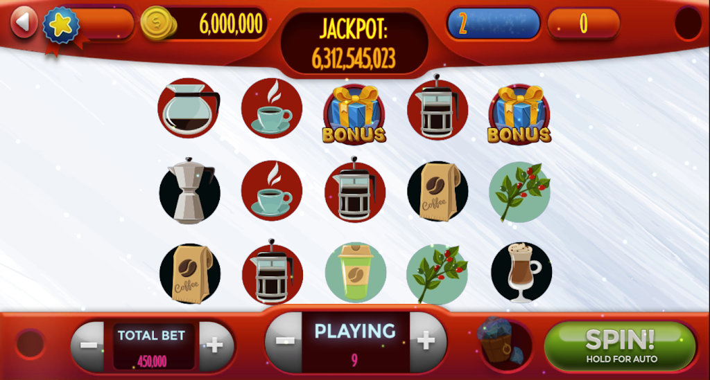 Coffee-Slot Machine Games स्क्रीनशॉट 1