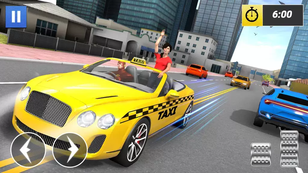 Superhero Car Games Taxi Games Captura de tela 2