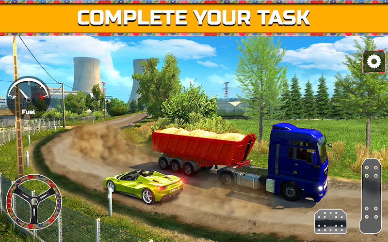 PK Cargo Truck Transport Game Captura de pantalla 4