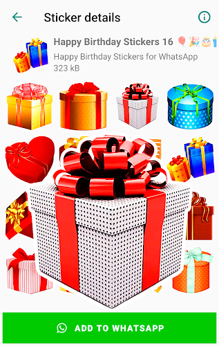 Birthday Stickers for WhatsApp Captura de tela 3