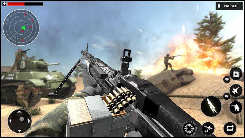 Gunner World War: WW2 Gun Game Captura de tela 4