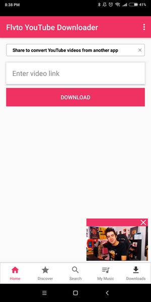 Flvto YouTube Downloader स्क्रीनशॉट 1