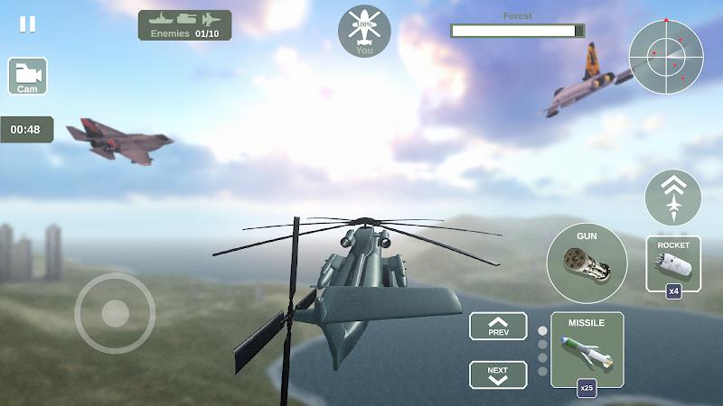 Helicopter Simulator: Warfare Captura de tela 3