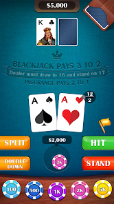 Casino BlackJack 21 Card Game应用截图第2张