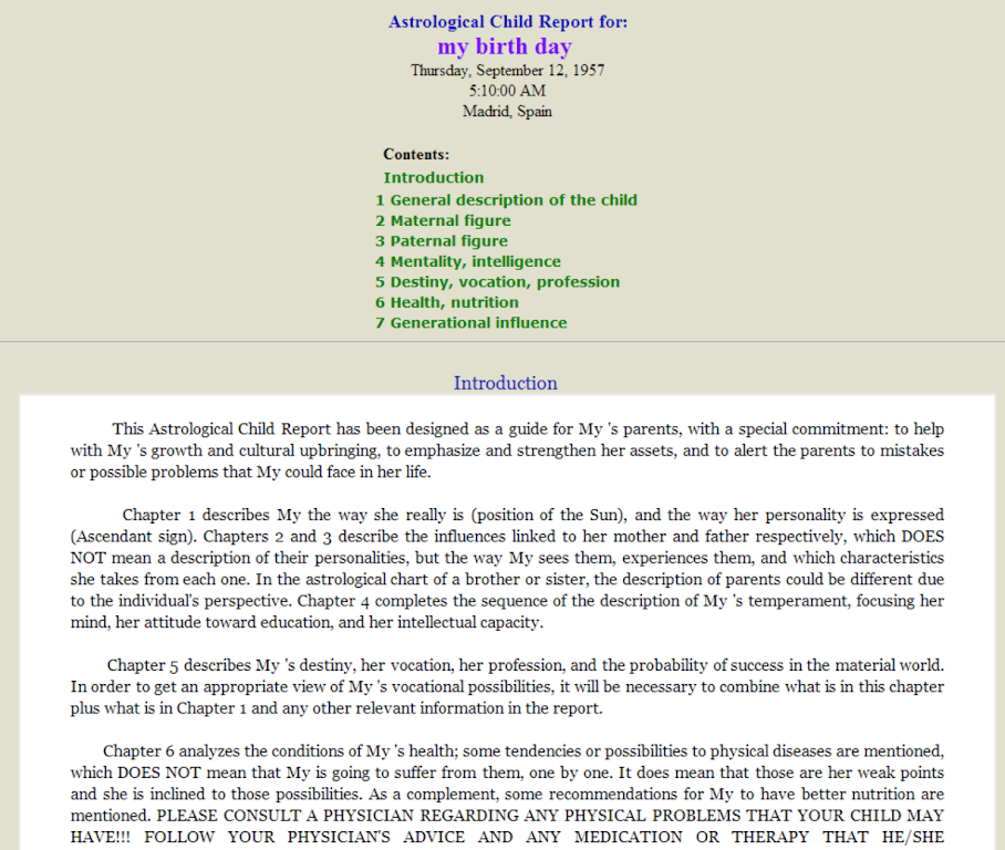 Free Astrology Reports Captura de tela 3