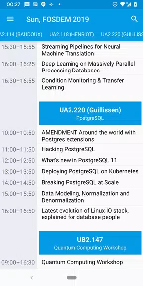 Giggity (schedule viewer) スクリーンショット 2