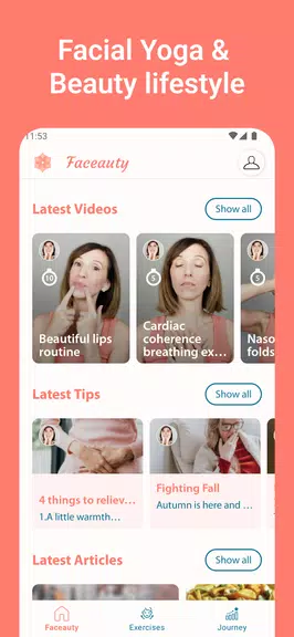 Face Yoga Exercise - Faceauty應用截圖第1張