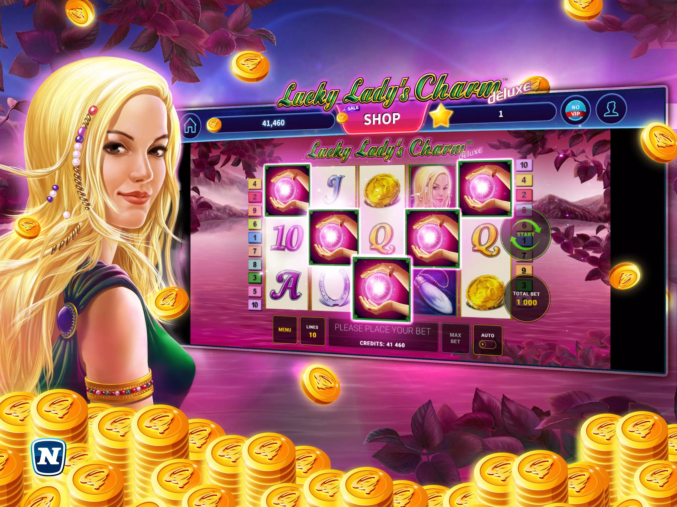 Lucky Lady’s Charm Deluxe Slot Capture d'écran 4